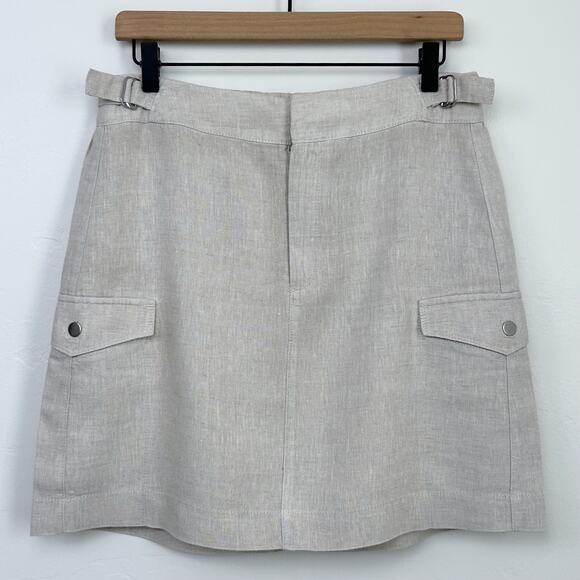 Athleta Velocity 100% Linen Cargo Pocket Skirt - Picture 4 of 11